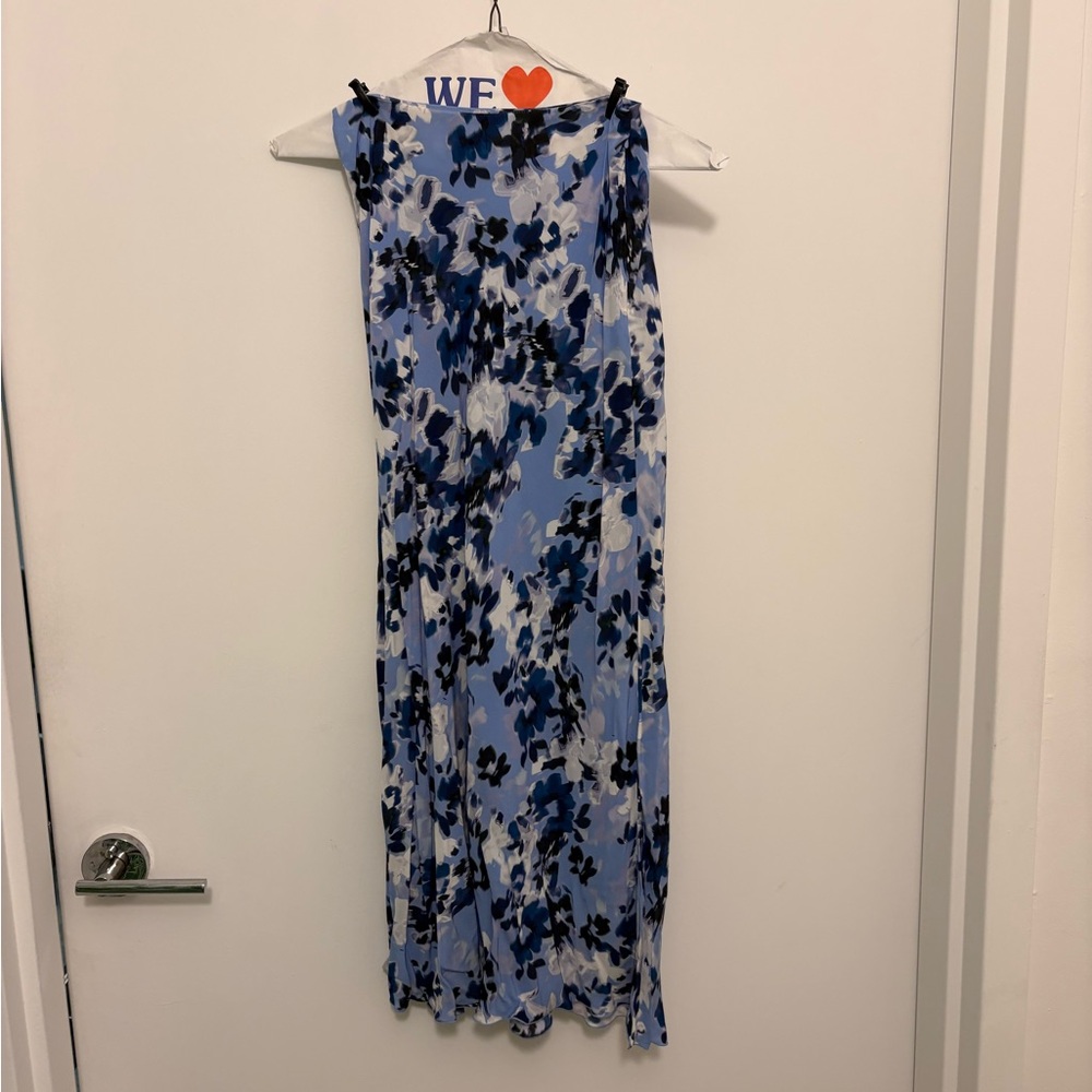 & Other Stories Blue Floral slip skirt